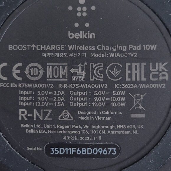 Belkin Quick Charge Wireless Charging 2 Pack 10W Qi Certified Charger Pads - Picture 4 of 6